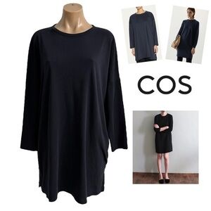 COS Midnight Blue Long Sleeve Dress XS-M